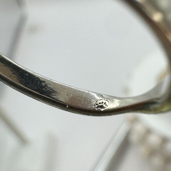 Sterling Silver Minimalist Twisted Simple Band Ring Size 6.5 Signed - Picture 10 of 10